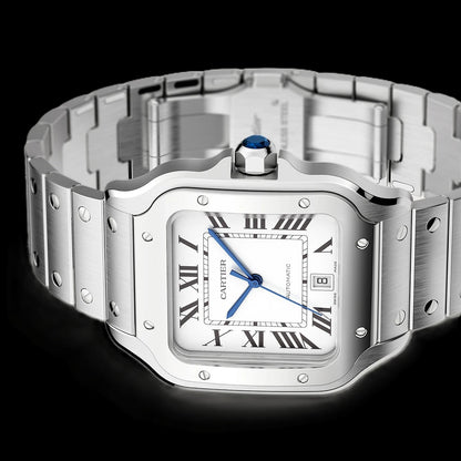 Cartier Santos - Silver + White Dial