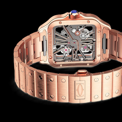 Cartier Santos Skeleton - Rose Gold