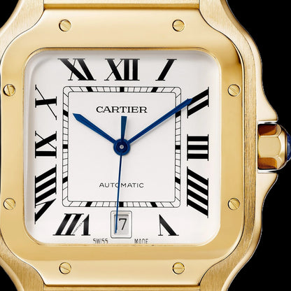Cartier Santos - Gold + White Dial