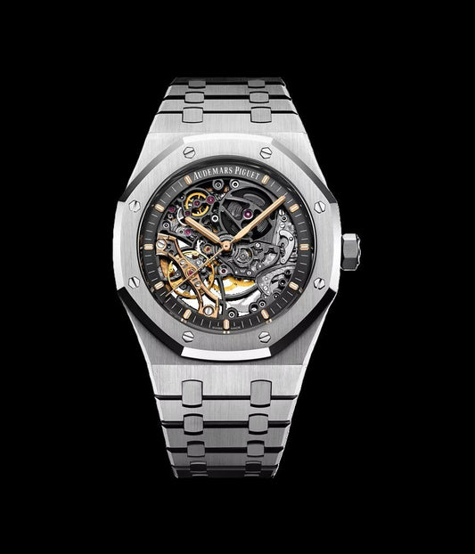 Audemars Piguet Royal Oak Skeleton - Silver + Black (AP)