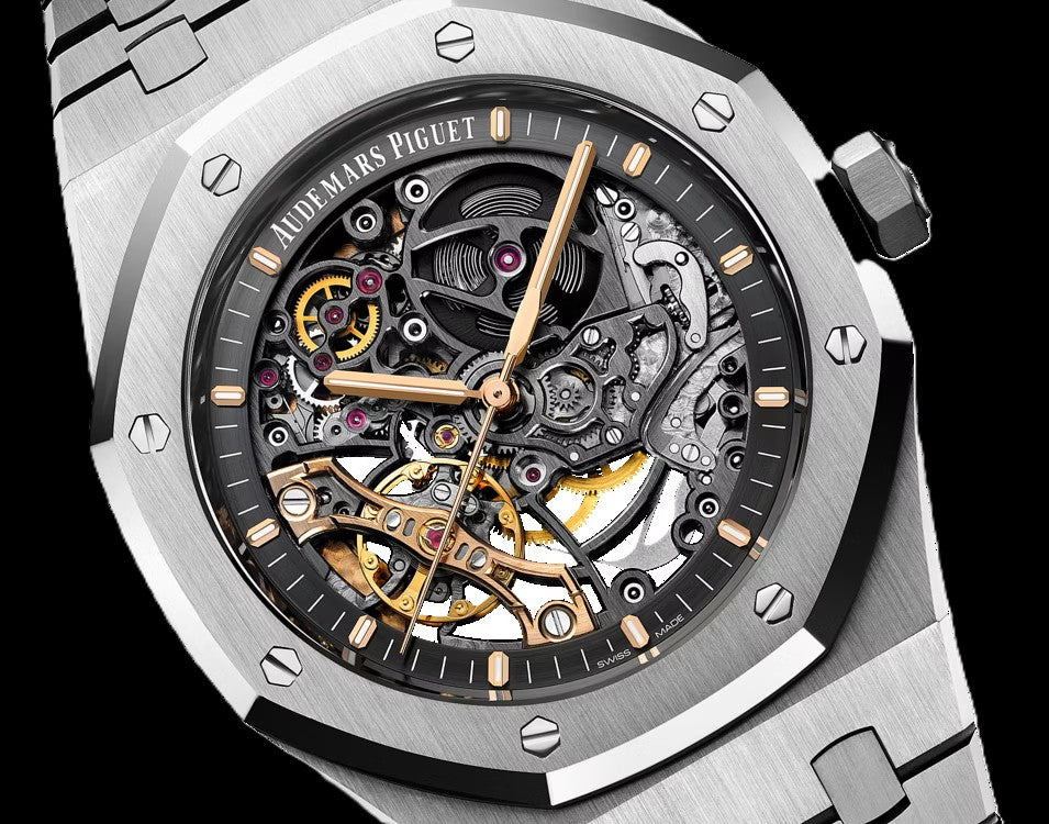 Audemars Piguet Royal Oak Skeleton - Silver + Black (AP)