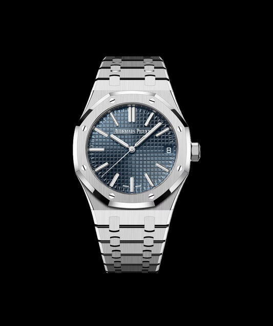 Audemars Piguet Royal Oak - Silver + Blue Dial (AP)